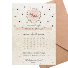 cvetajuće pozivnice za venčanje