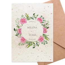 cvetajuće pozivnice za venčanje