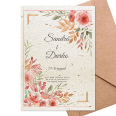 cvetajuće pozivnice za venčanje