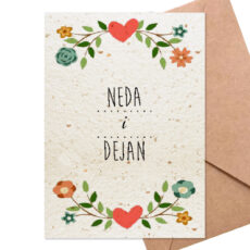 cvetajuće pozivnice za venčanje