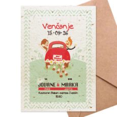 cvetajuće pozivnice za venčanje