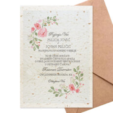 cvetajuće pozivnice za venčanje