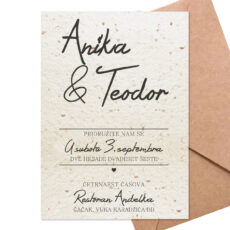 Cvetajuća pozivnica za venčanje 17